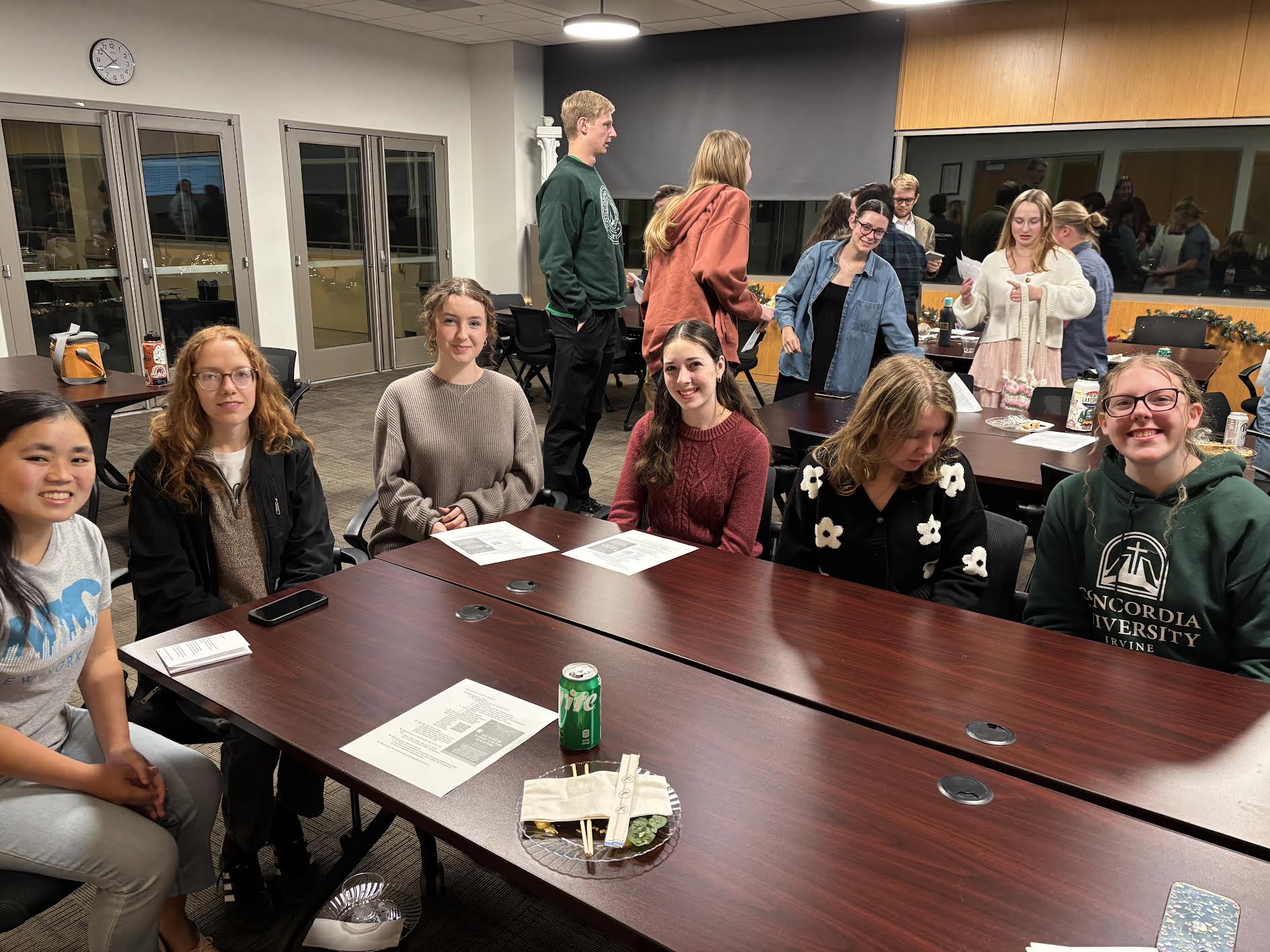 Honors students at the forum